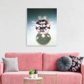 De Agra Diamond Canvas Afdruk (Insitu (Woonkamer))