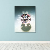 De Agra Diamond Canvas Afdruk (Insitu (Houten vloer))