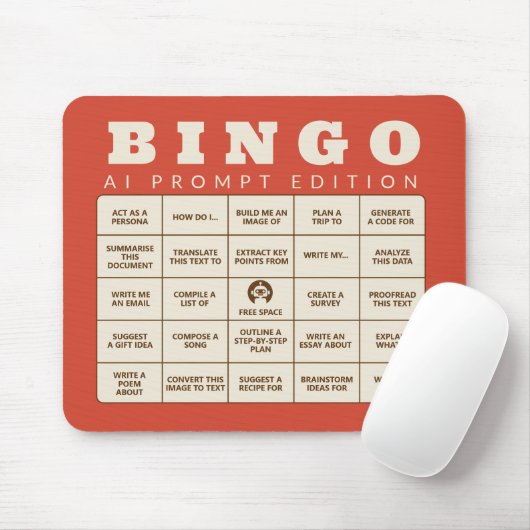 De AI Bingo - Directe editie - Maak je eigen Muismat (Met muis)