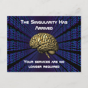 De AI-singulariteit is gearriveerd Briefkaart