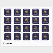 De AI-singulariteit is gearriveerd Vierkante Sticker (Vel)