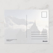 De Aiguille du Midi en Mont Blanc Briefkaart (Achterkant)
