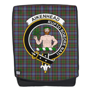 De Aikenhead Clan Crest Tartan Rugtassen
