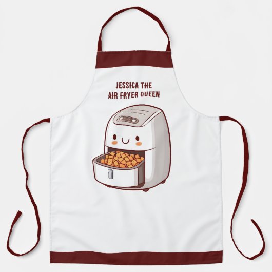 De Air Fryer Queen Schort (Voorkant)