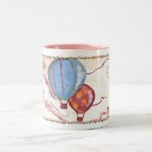 De Air I Breathe door AnyaC Tweekleurige Koffiemok (Center)