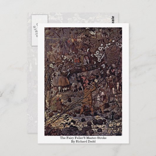 De airy Feller's Master-Stroke van Richard Dadd Briefkaart (Voorkant / Achterkant)