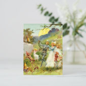 De airy Prince en Thumbelina Briefkaart (Staand voorkant)