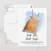 De Ais Ikat Tepi Maleisië Briefkaart (Voorkant / Achterkant)