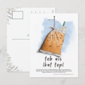 De Ais Ikat Tepi Maleisië Feestdagenkaart (Voorkant / Achterkant)