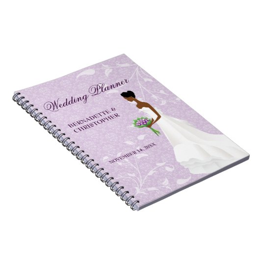 De Aisle Paars Wedding Planner lopen Notitieboek (Rechterzijde)