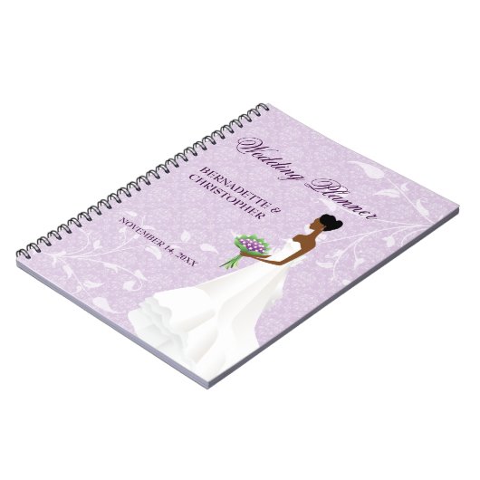 De Aisle Paars Wedding Planner lopen Notitieboek (Linkerzijde)