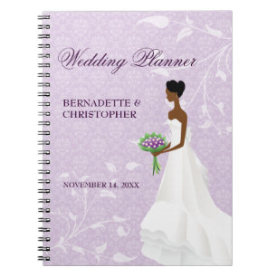 De Aisle Paars Wedding Planner lopen Notitieboek