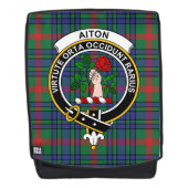 De Aiton Clan Crest Tartan Rugtassen (Voorkant)