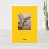 De akoestische Havik van Vissen (beste wensen) Kaart (Achterkant)