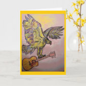 De akoestische Havik van Vissen (beste wensen) Kaart (Gele Bloem)