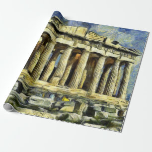 De Akropolis in Athene Cadeaupapier