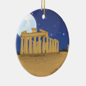 De Akropolis van Athene cartoon Keramisch Ornament (Rechts)