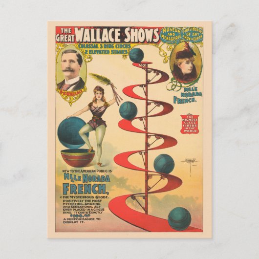 De Akte van M'lle Norada Frans Briefkaart (Voorkant)