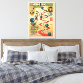 De Akte van M'lle Norada Frans Canvas Afdruk (Insitu (Slaapkamer))