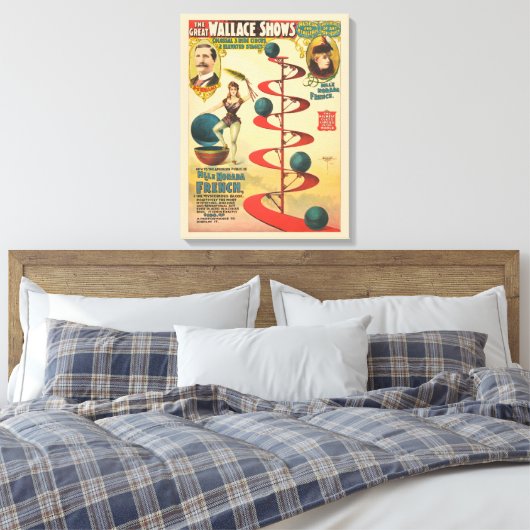 De Akte van M'lle Norada Frans Canvas Afdruk (Insitu (Slaapkamer))