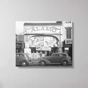De Alamo Bioscoop, 1937 Canvas Afdruk