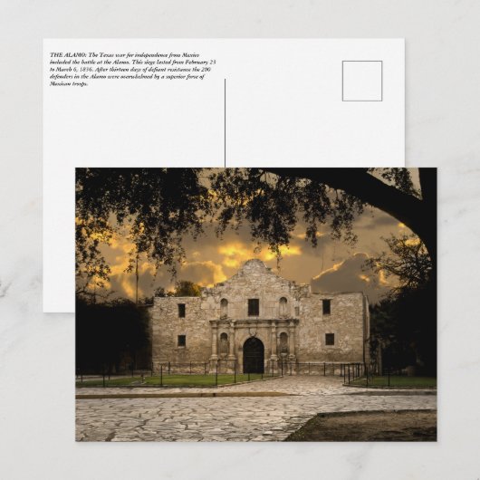 De Alamo Briefkaart (Voorkant / Achterkant)