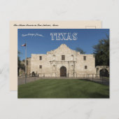 De Alamo-missie in San Antonio, Texas Briefkaart (Voorkant / Achterkant)