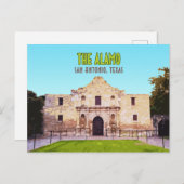 De Alamo Mission San Antonio Texas Briefkaart (Voorkant / Achterkant)