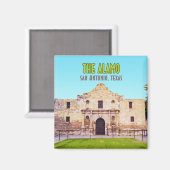 De Alamo Mission San Antonio Texas Magneet (Voorkant / Achterkant)