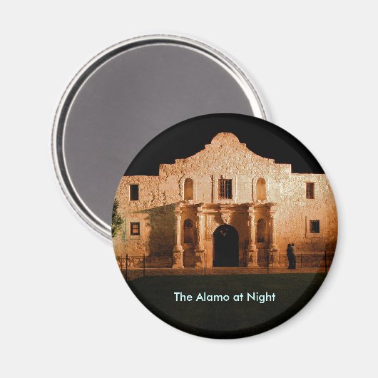 De Alamo 's nachts Magneet (Voorkant / Achterkant)