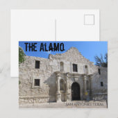 De Alamo San Antonio Texas Briefkaart (Voorkant / Achterkant)