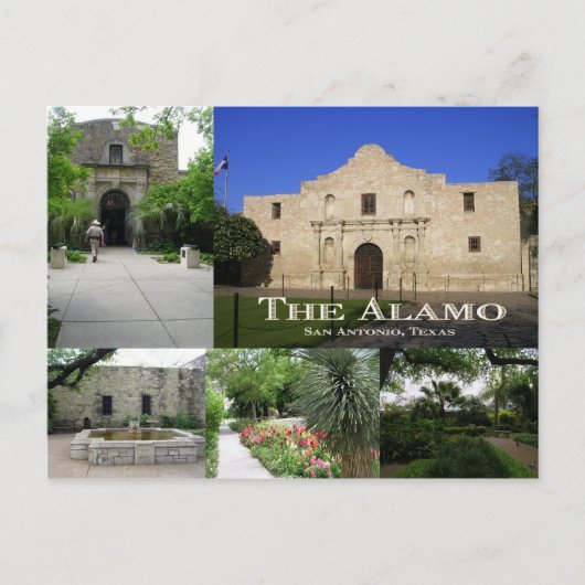 De Alamo, San Antonio, Texas Briefkaart (Voorkant)