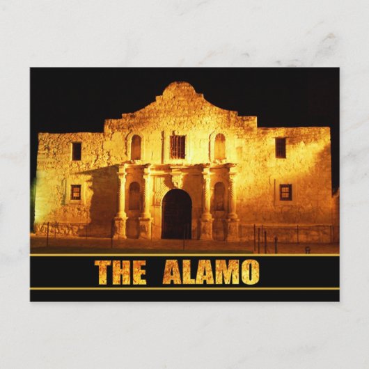De Alamo, San Antonio, Texas Briefkaart (Voorkant)