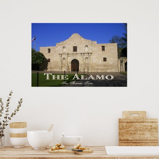 De Alamo, San Antonio Texas Poster (Keuken)