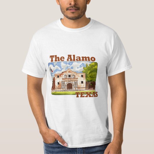 De Alamo, San Antonio Texas T-shirt (Voorkant)