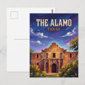 De Alamo Texas Briefkaart (Voorkant / Achterkant)