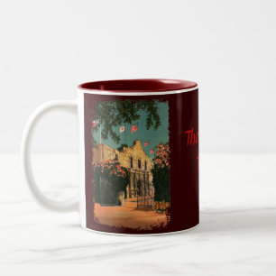 De Alamo Vintage Texas Coffee Mok
