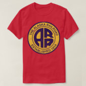 De Alaska Railroad stijl Vervaagd Ontwerp TSh T-shirt (Design voorkant)