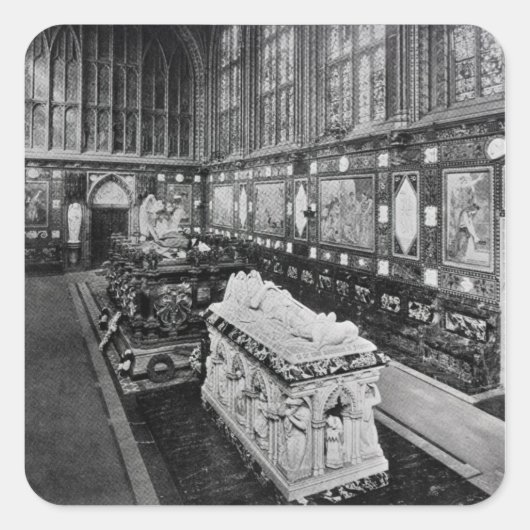 De Albert Memorial Chapel, Windsor Vierkante Sticker (Voorkant)