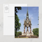 De Albert Memorial van de Albert Hall Briefkaart (Voorkant / Achterkant)