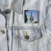 De Albert Memorial van de Albert Hall Vierkante Button 5,1 Cm (In situ)