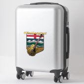 De Alberta Chad - Vinyl Raamsticker Sticker (Koffer)