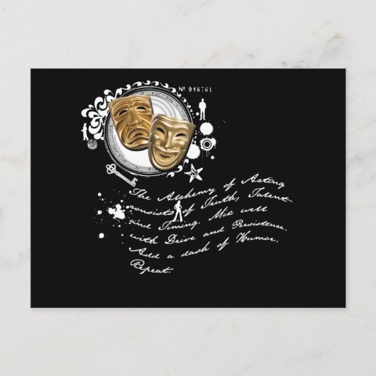 De alchemie van de actie briefkaart (Voorkant)