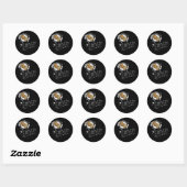 De alchemie van de actie ronde sticker (Vel)