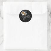 De alchemie van de actie ronde sticker (Tas)