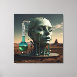 De alchemie van de menselijke evolutie canvas afdruk