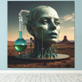 De alchemie van de menselijke evolutie canvas afdruk (Insitu (Houten vloer))