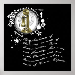 De alchemie van de productie poster