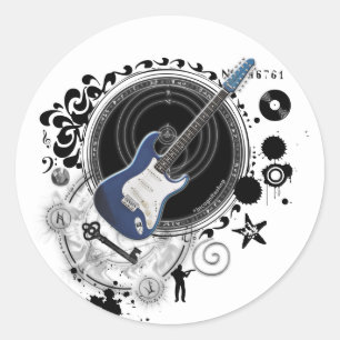 De alchemie van het Afbeelding Muziek Ronde Sticker