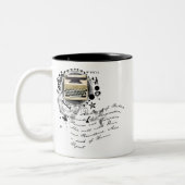 De alchemie van schrijven tweekleurige koffiemok (Links)